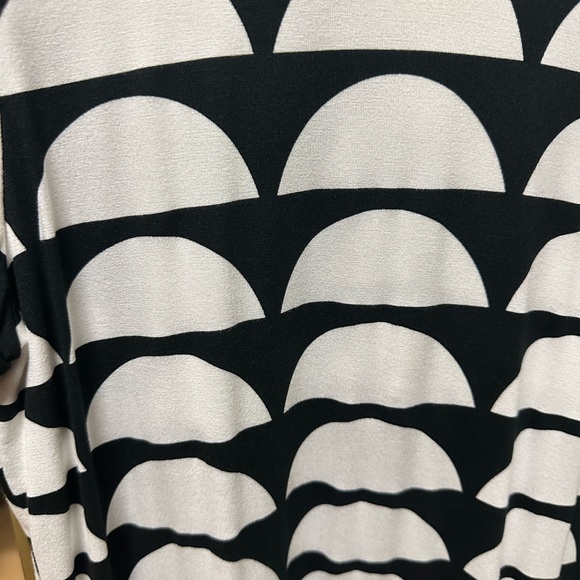 Ava Sky Black and White Raglan Midi Dress - Picture 4 of 4